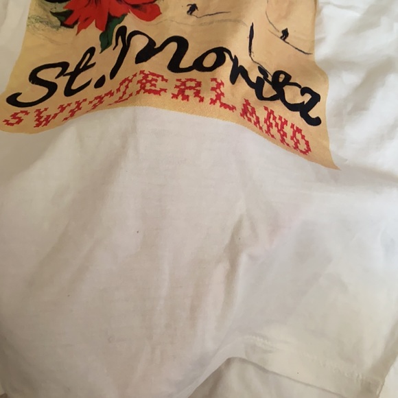 NWT J.Crew St. Moritz Graphic Tee Collector White Multicolored T-shirt XXS AT792 - Picture 11 of 11